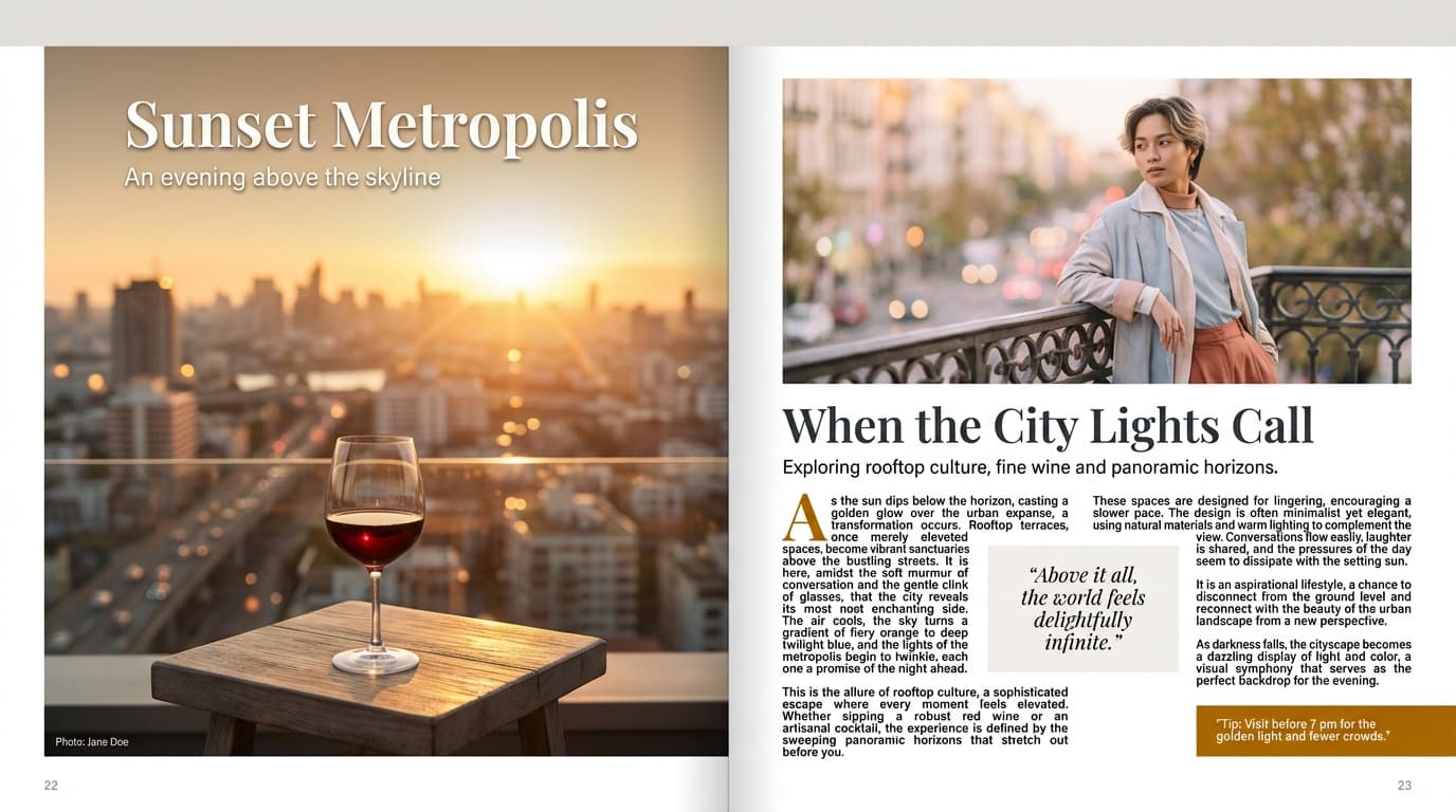 Magazine Editorial Spread