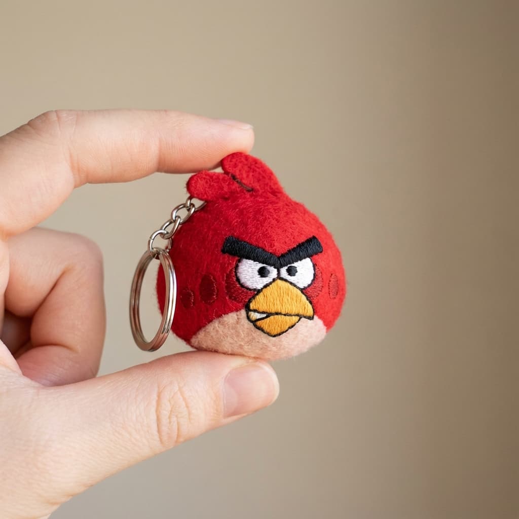Handcrafted Plush Keychain