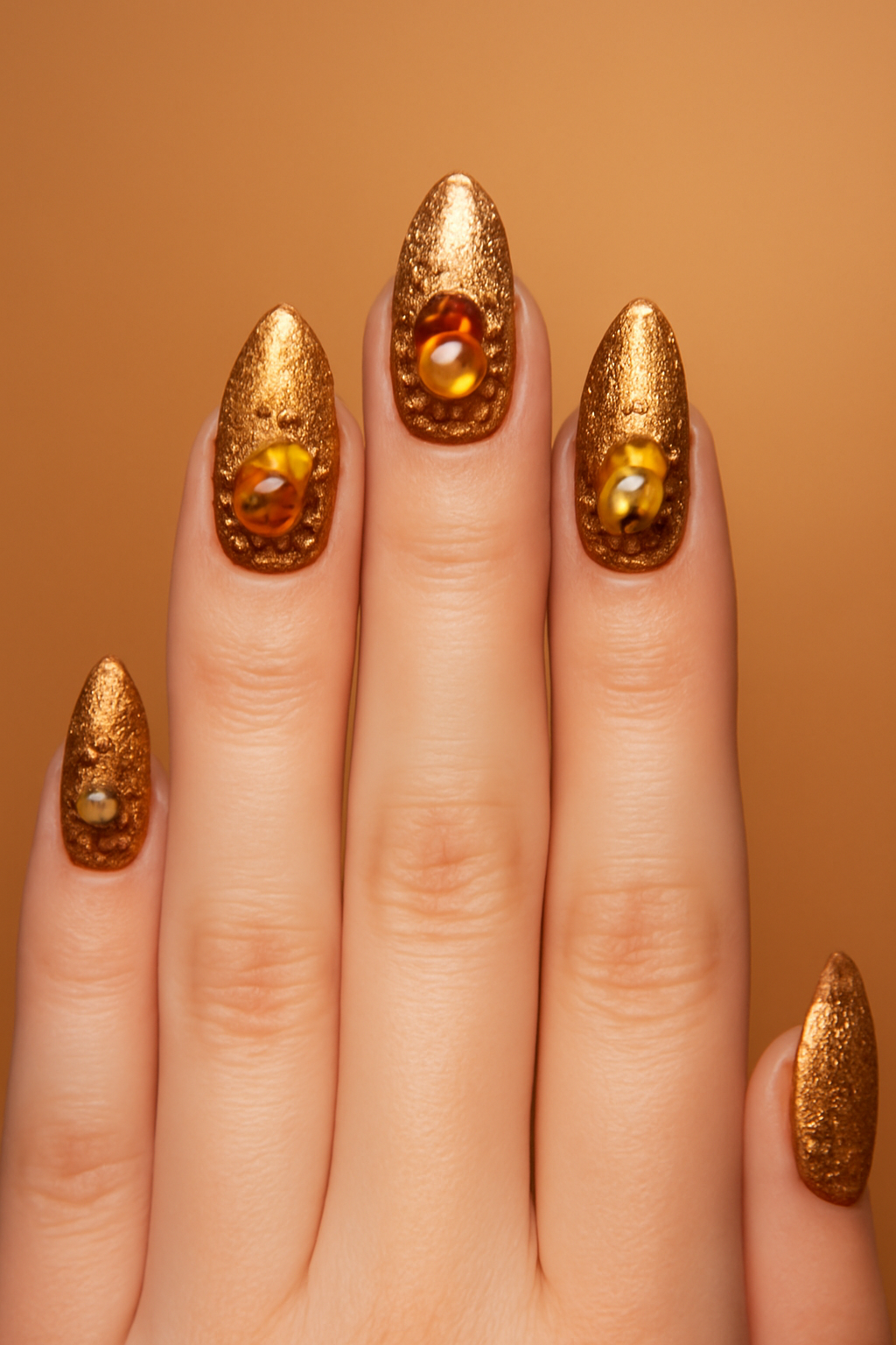 AI Nail Design — minimalist line art with soft pastel colors